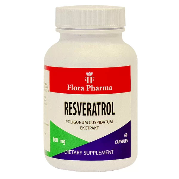 RESVERATROL – suplement diety, 60 kapsułek, 100 mg – silny przeciwutleniacz dla serca, długowieczności i ochrony komórek