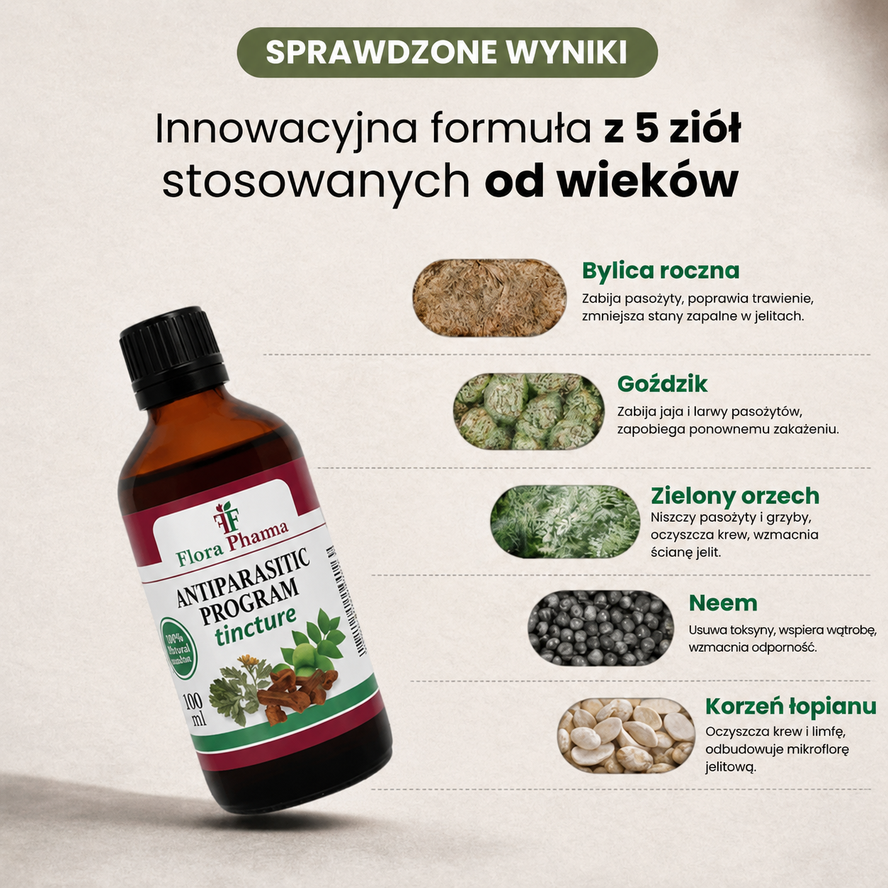 Program przeciwpasożytniczy – nalewka 100 ml