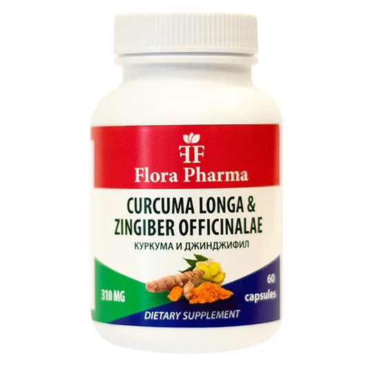 Kurkuma i Imbir – suplement diety, 60 kapsułek, 310 mg – na bóle stawów, odporność i lepsze trawienie