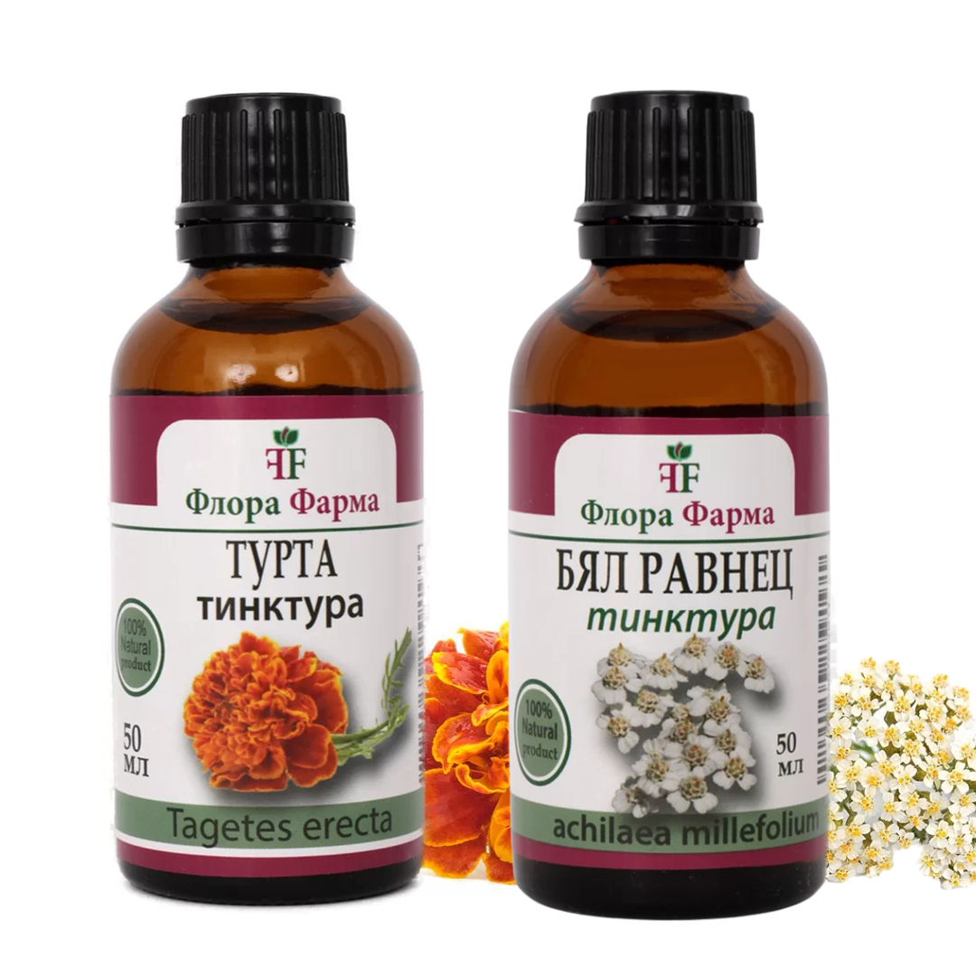 Pakiet promocyjny - Nalewki "Aksamitka wzniesiona" i "Krwawnik pospolity"